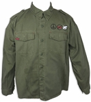 David Crosby Personally Owned Military Shirt for the Crosby, Stills, Nash & Young Freedom of Speech Tour